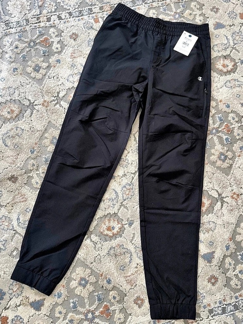 Champion Tech Zip Jogger Black Jogger Pants Waist XL